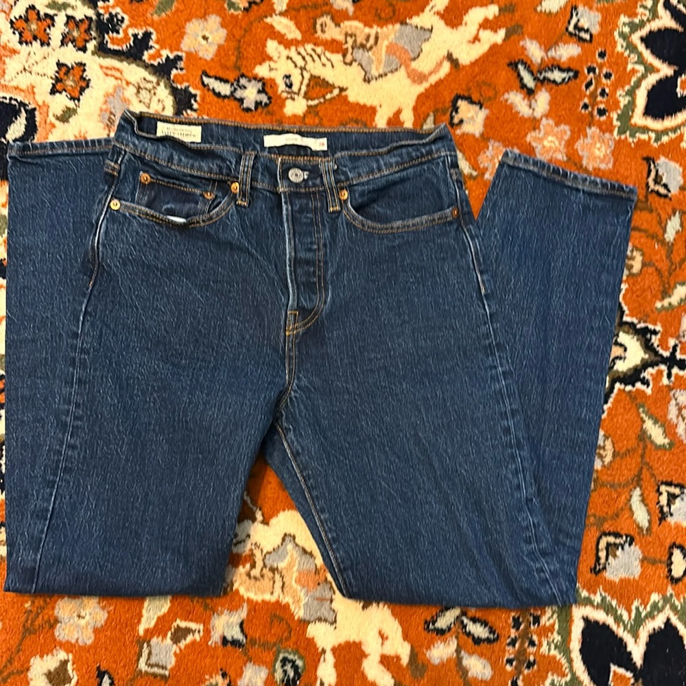 Levi’s Wedgie dark wash denim